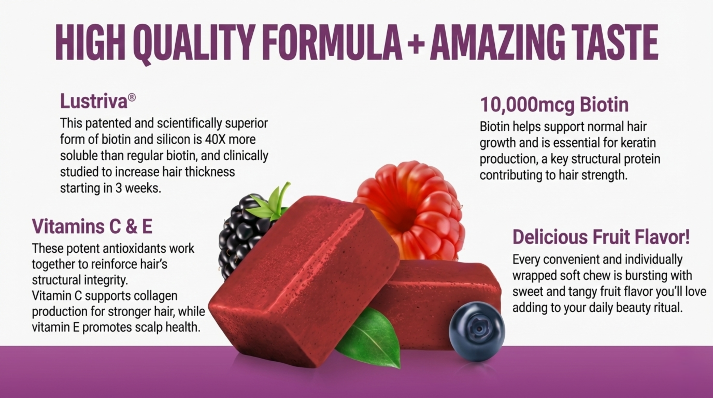 High Quality Formula with Amazing Taste